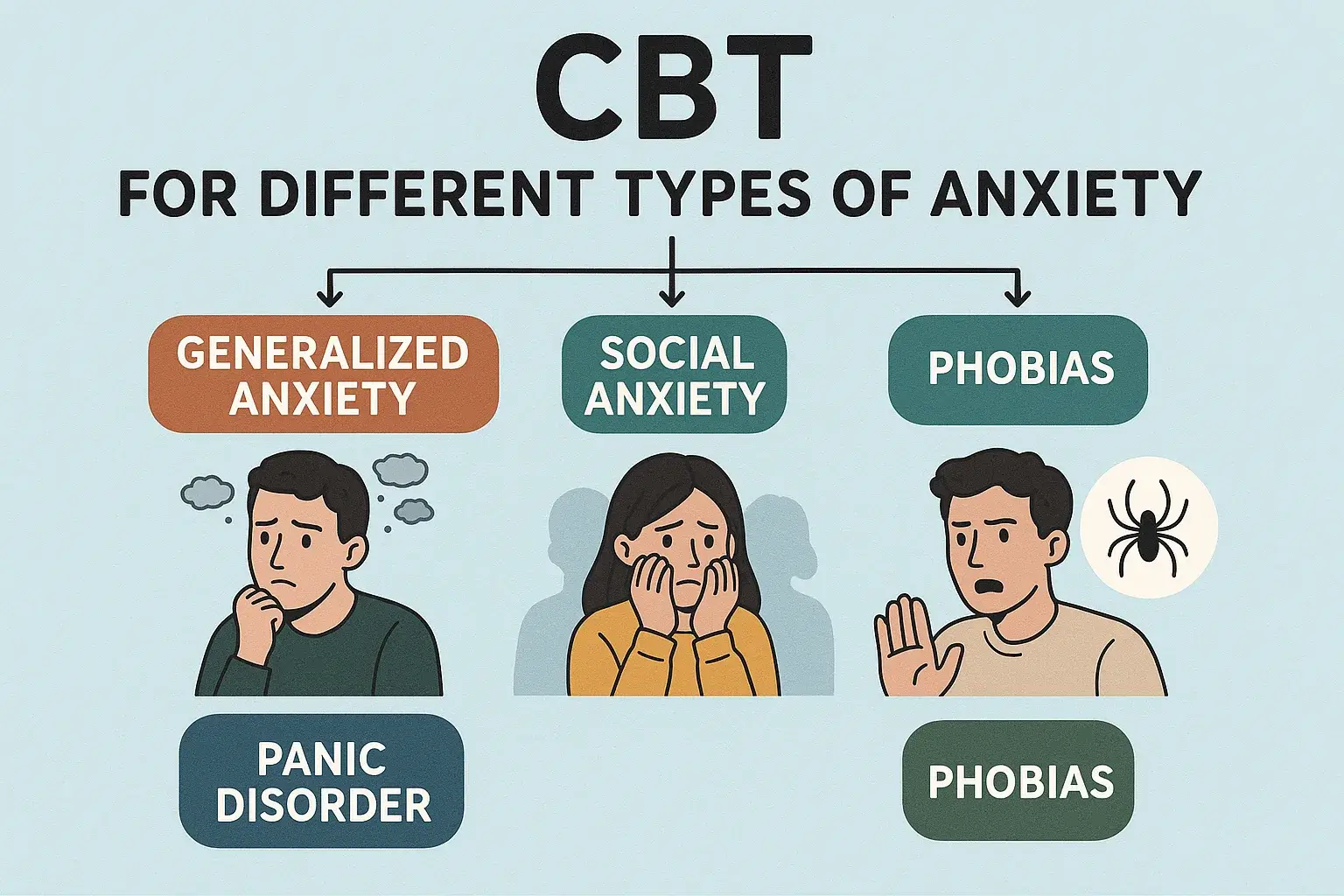 CBT for Different Types of Anxiety
