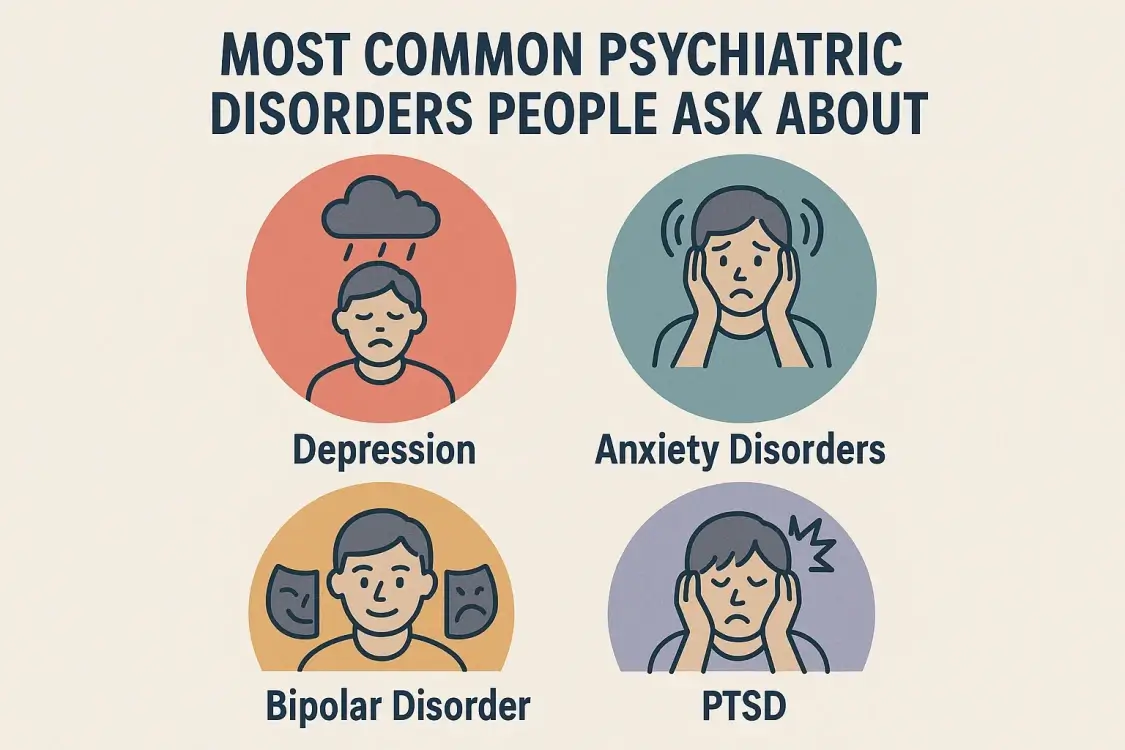 Most Common Psychiatric Disorders People Ask About