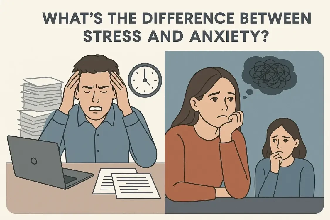 What's the Difference Between Stress and Anxiety?