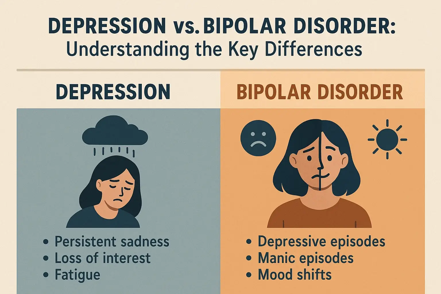 Depression vs. Bipolar Disorder: Understanding the Key Differences